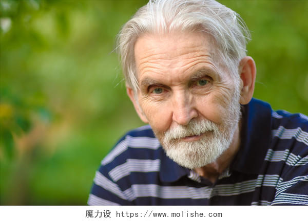 老人白头发白胡子老人老头人物照片